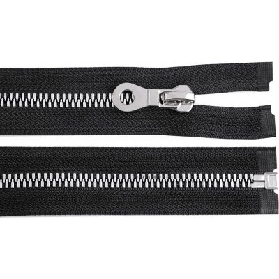 Prima-obchod Kostěný zip, imitace kovu No 8 délka 60 cm bundový, barva 322 černá – Hledejceny.cz
