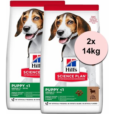 Hill’s Science Plan Puppy Medium Lamb & Rice 2 x 14 kg