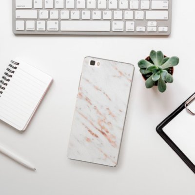 Pouzdro iSaprio Rose Gold Marble - Huawei Ascend P8 Lite