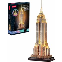 CubicFun 3D puzzle Empire State Building LED 37 ks