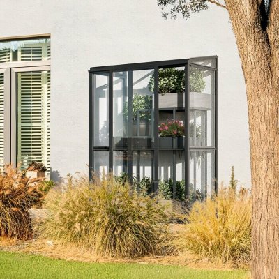 ARKEN Zahradní skleník Ostia 0,6 x 2,3 m sklo 4 mm – Zboží Mobilmania
