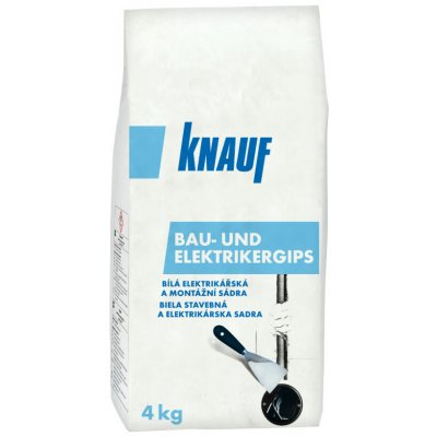 Sádra bílá KNAUF BAU-und Elektrikergips 4kg – Hledejceny.cz