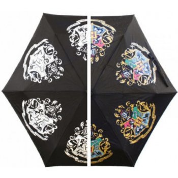Skládací deštník Harry Potter Hogwarts Crest černý UMBRHP09 CurePink od 699  Kč - Heureka.cz