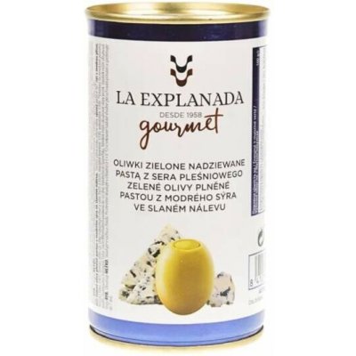 La Explanada Zelené olivy plněné pastou z modrého sýra 280 g – Hledejceny.cz