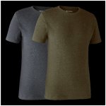 Tričko Deerhunter Basic 2 kusy Adventure Green mel/Brown Leaf mel – Hledejceny.cz