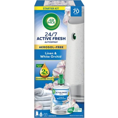 Air Wick Active Fresh Prádlo a bílá orchidej 228 ml – Zboží Dáma
