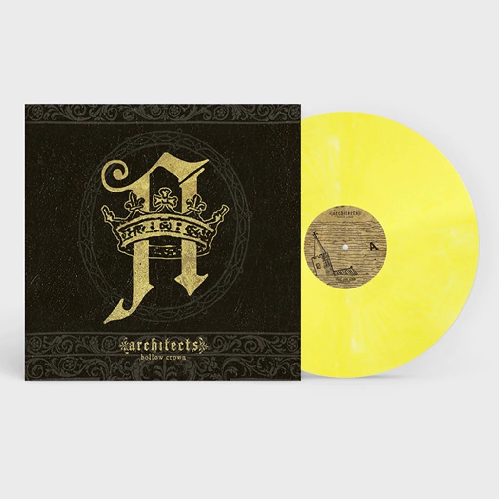 Architects - HOLLOW CROWN LP IN SLEEVE Yellow Marbled LP