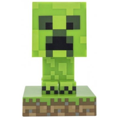 Stolní lampička Minecraft Creeper Icon Light 10cm na baterie zelené LED Světlo – Zboží Dáma