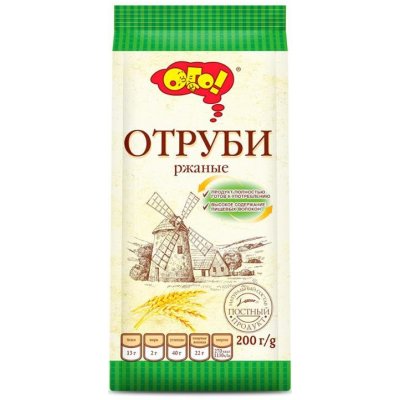 OGO Otrubi Žitný 200 g – Hledejceny.cz