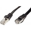 síťový kabel Value 21.99.0970 FTP patch kat. 6, plochý, 0,5m, černý