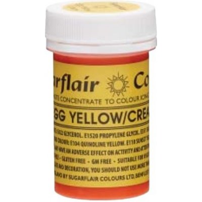 Sugarflair Gelová barva Žloutková žluť Egg yellow/cream 25 g – Sleviste.cz