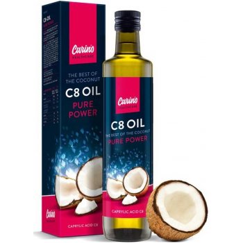 Carino Healthcare MCT Olej C8 100% kokosový olej kaprylová kyselina 500 ml