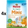 Dětský snack Holle Bio minis banánovo pomerančové 4 x 8 12 ,5 g