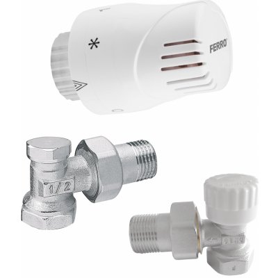 NOVASERVIS Sada na radiatory s termostatem rohová 1/2" - ZTM2 – Zboží Mobilmania