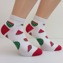 Kotníčkové ponožky MELOUN Bílá