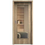 Sapeli Elegant Komfort M40 posuvné dub Halifax 80 x 197 cm Planibel bronz – Hledejceny.cz
