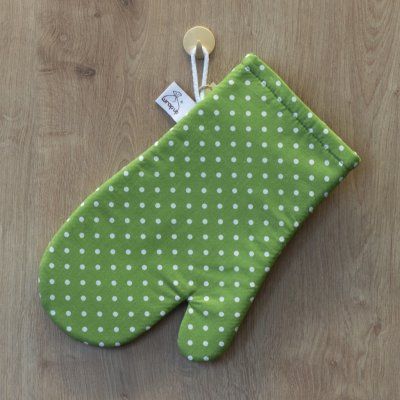 Wrap up Chňapka zelená s puntíky délka 30cm – Zboží Mobilmania