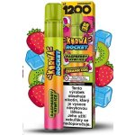 Kurwa Rocket Raspberry Kiwi Ice 20 mg 1 200 potahů – Zboží Dáma