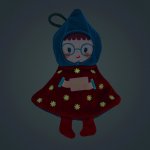 Lilliputiens - vánoční plyšová dekorace - červená elfka Lilli – Sleviste.cz