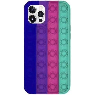 Pouzdro Flexible Push Bubble Case iPhone 12 / 12 Pro modré, fialové, růžové, zelené – Zboží Mobilmania