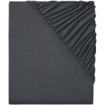 Livarno Home Žerzejové napínací prostěradlo 180-200x200 tmavě šedá – Zboží Dáma