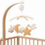 LITTLE DUTCH Hudební kolotoč dřevěný Newborn Naturals – Zboží Dáma