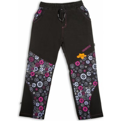 Neverest Dívčí softshellové kalhoty FT6281cc černo růžová Černá růžová – Zboží Dáma