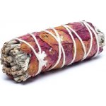 Mani Bhadra Bílá šalvěj s plátky růží růžové 10 cm 25-35 g – Sleviste.cz