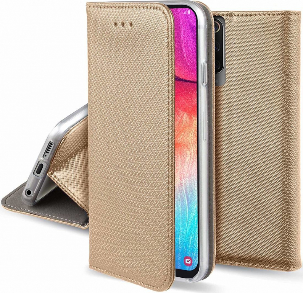 Pouzdro Sligo Smart Magnet Apple iPhone 7 / 8 / SE 2020 / 2022 zlaté