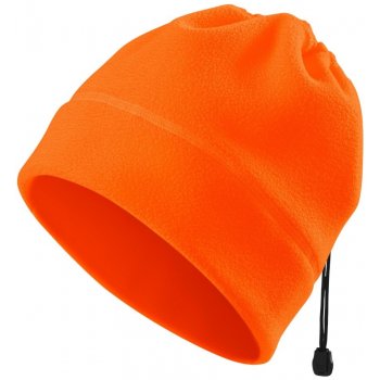 Malfini HV fleece čepice Practic 2v1 5V9 fluorescenční oranžová