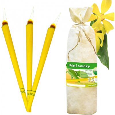 HOXI Ušní svíčky v plátěném pytlíku 10 ks ylang ylang – Zboží Dáma