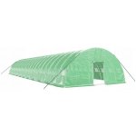 vidaXL s ocelovým rámem Zelený 132 m² 22x6x2,85 m – Sleviste.cz