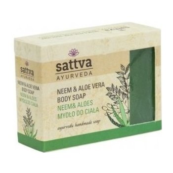 Sattva Ajurvédské ručně dělané mýdlo Neem a Aloe vera 125 g