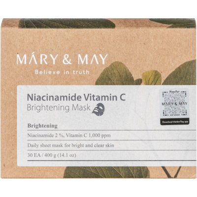 Mary&May Niacinamide Vitamin C Brightening Mask sada rozjasňujících masek 30 ks – Zboží Mobilmania