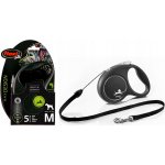 Flexi Vodítko Black Design lanko NEW – Zboží Mobilmania