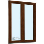 Kömmerling balkonové dveře 70 AD O+OS klapačka pravé tmavý dub/tmavý dub 120 x 200 cm jednostranná klika + madýlko + PVC rám – Hledejceny.cz