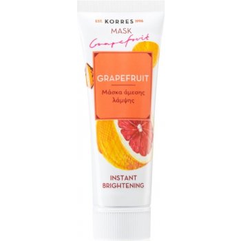 Korres Mask & Scrub Grapefruit rozjasňující maska s okamžitým účinkem 18 ml