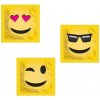 Kondom EXS Emoji na obalu a vroubkováním 1 ks