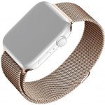 FIXED Mesh Strap pro Apple Watch 38/40/41mm, růžově zlatá FIXMEST-436-RG – Zboží Mobilmania