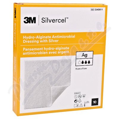 Silvercel hydroalginát. krytí 11 x 11 cm 10 ks – Sleviste.cz