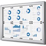 Jansen Display Interiérová uzamykatelná informační vitrína 8 x A4 – Zboží Živě