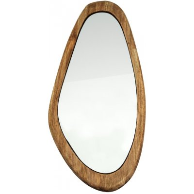 By-Boo Hnědé dřevěné závěsné zrcadlo Laban 85 x 40,5 cm – Hledejceny.cz
