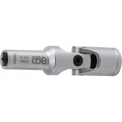 BGS 2980, Sada kloubových šestihranných hlavic na žhavicí svíčky | 10 mm (3/8") | 8 mm – Hledejceny.cz