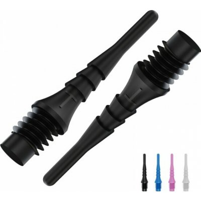 Bull's Tefo-X soft hroty 6mm(2BA) Shark 62201 - 1bal/1000ks/černá – Zboží Mobilmania