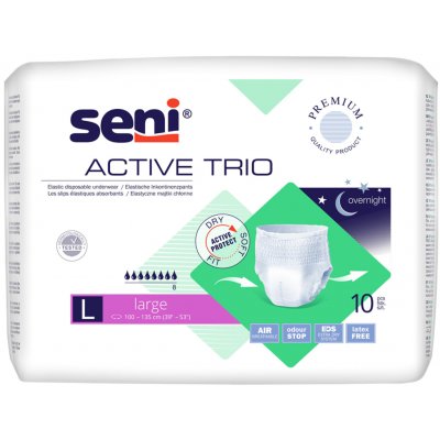 Seni Active Trio absorpční natahovací kalhotky L, 10 ks – Zboží Dáma