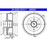 Brzdový buben - ATE 24.0220-3010.1 – Sleviste.cz