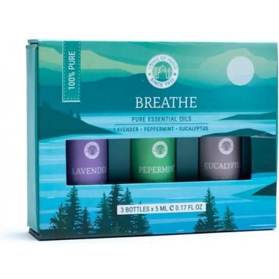 Song of India Essential Oil Aromaterapeutický set Breathe 3 x 5 ml – Hledejceny.cz