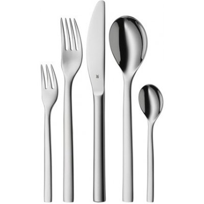 WMF Atria sada příborů, 12x lžíce, 12x vidlička, 12x nůž, 12x lžička, 12x dezertní vidlička, (60 kusů), nerezová ocel – Hledejceny.cz