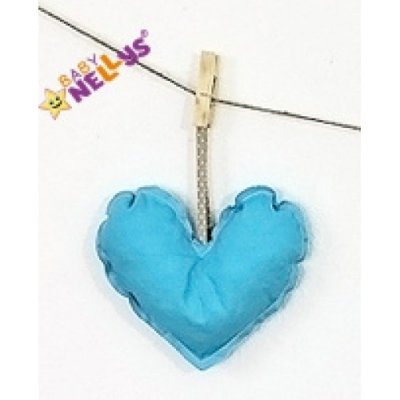 Baby Nellys Dekorace BE LOVE SRDÍČKO tyrkys – Zboží Mobilmania