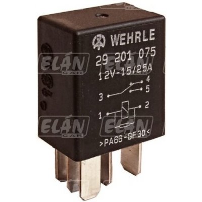 Přepínací mikro relé 12V 15/25A 5 vývodů s odporem – Sleviste.cz